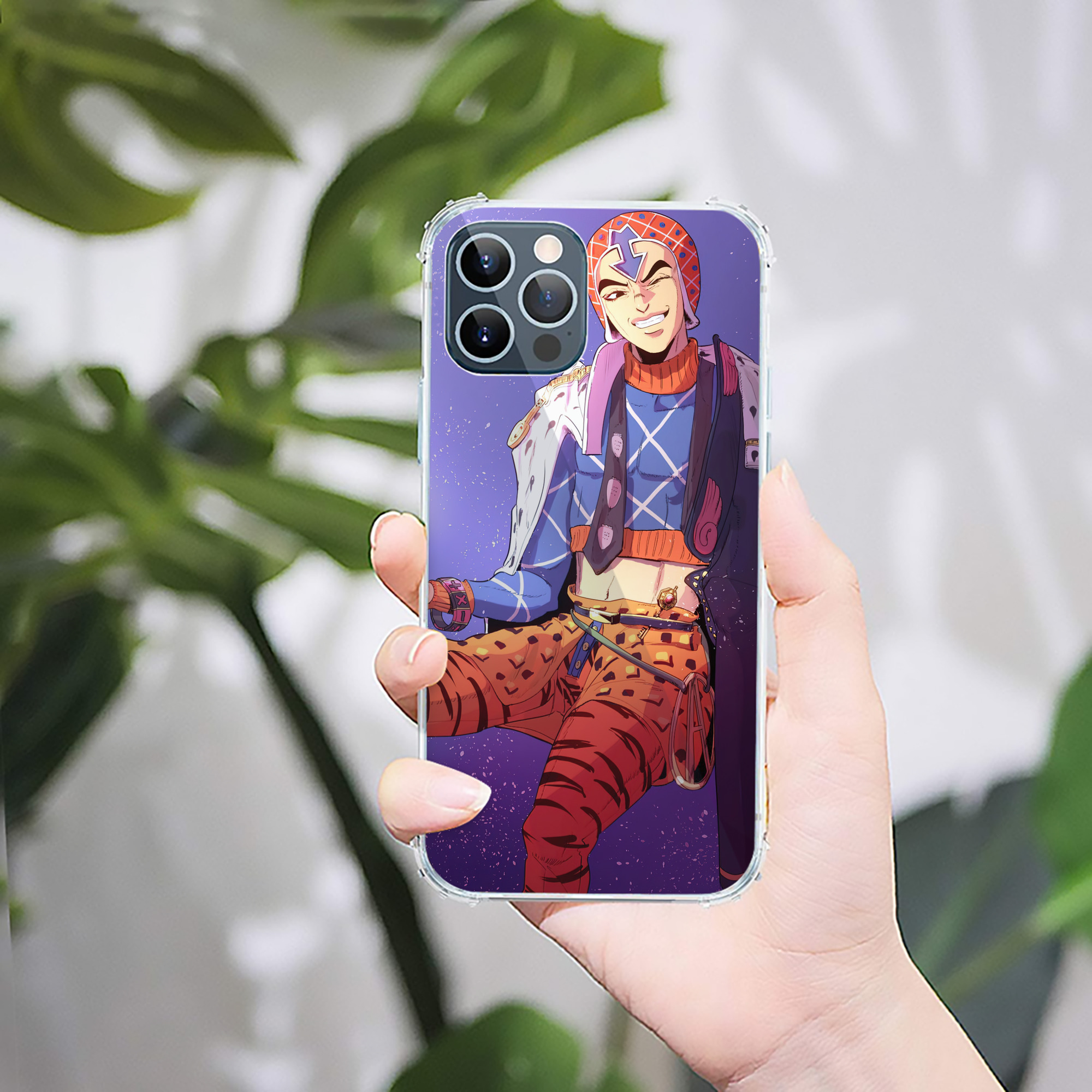 （画像用） ジョジョの奇妙な冒険 JoJo's Bizarre Adventure 【iPhone 12シリーズ対応】透明スマホケース（クリアソフトケース）